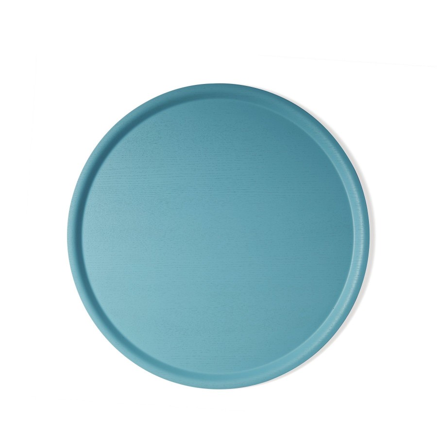 Clearance Heath Ceramics Large Round Tray In Foggy Blue