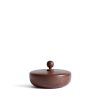 Best Heath Ceramics Wide Container With Circle Lid In Walnut