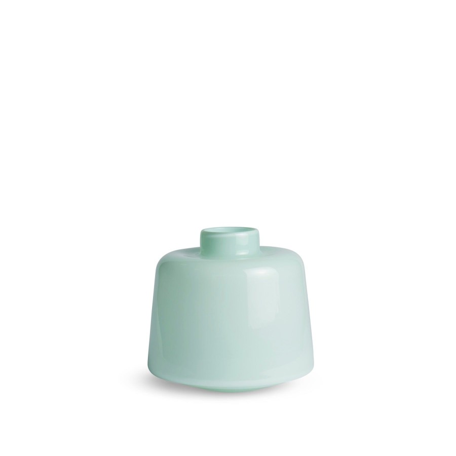 Best Heath Ceramics Wide Glass Vase In Celadon