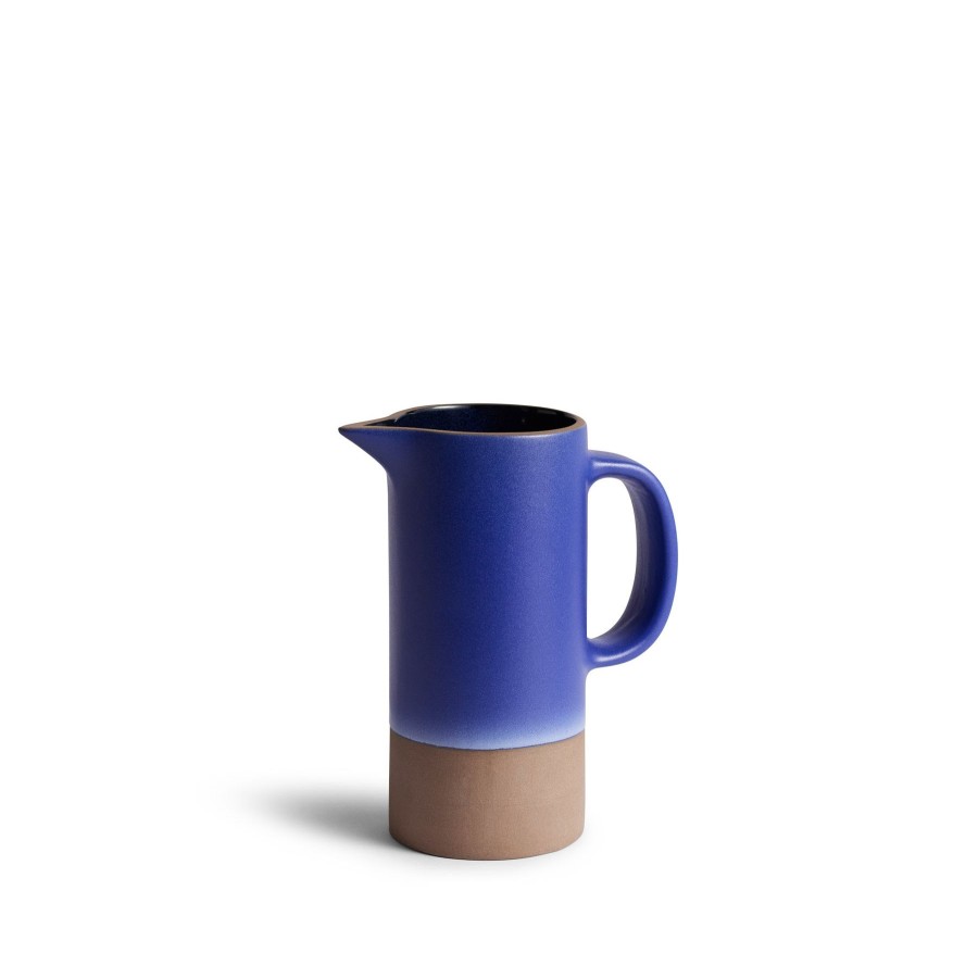 New Heath Ceramics Small Pitcher In Ultramarine And Glacier