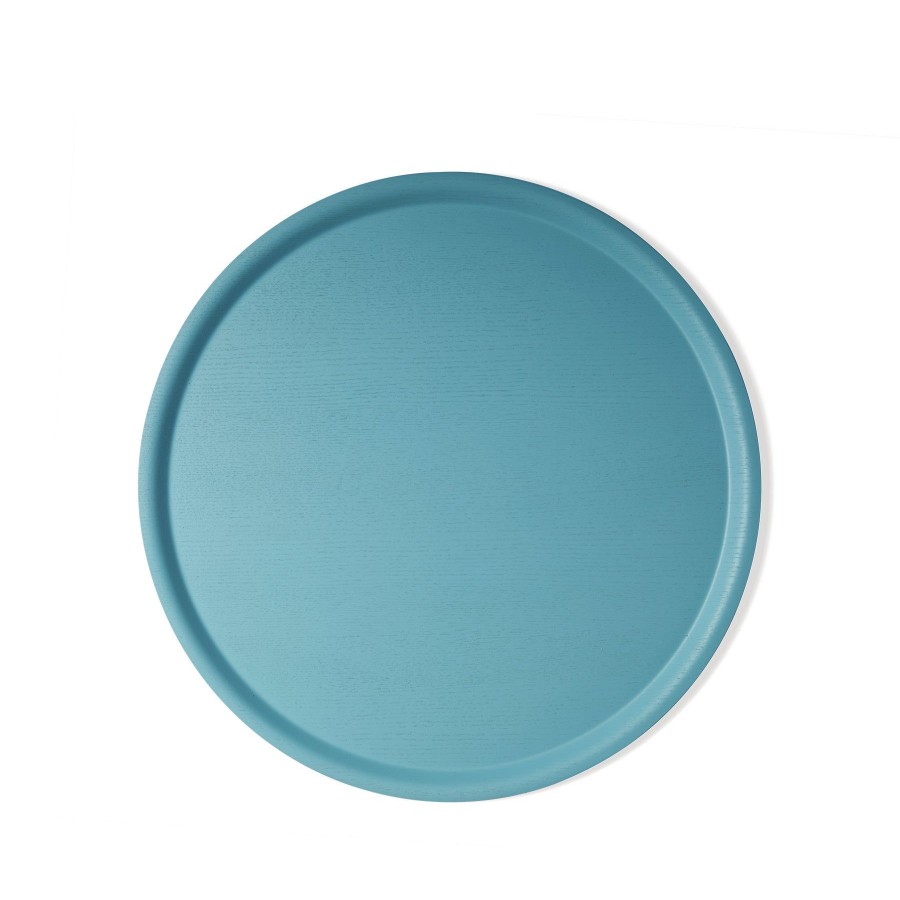 Online Heath Ceramics Large Round Tray In Foggy Blue