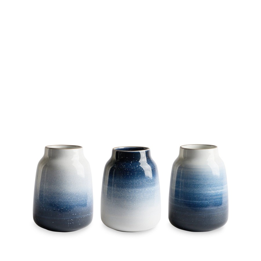 Best Heath Ceramics Wide Vase In Midnight, Stillwater, And Opaque White