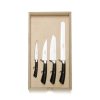 New Heath Ceramics Kitchen Knife Specialist Set With Black Handle