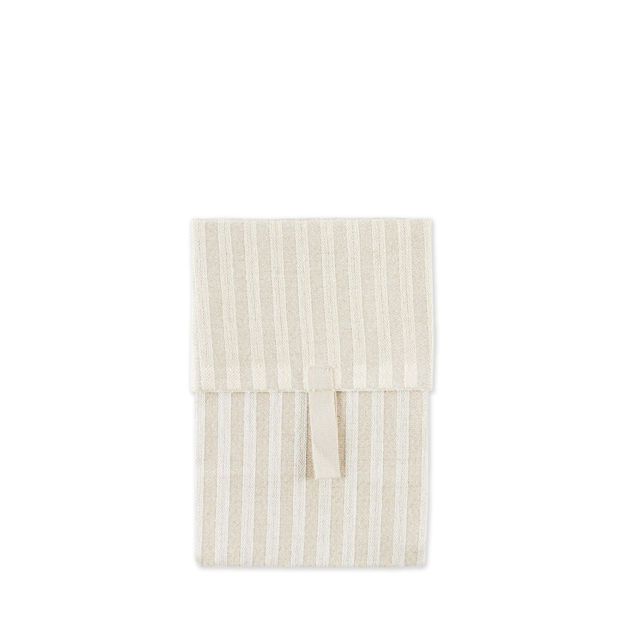 Hot Heath Ceramics Lilla Storm Towel In White/Golden