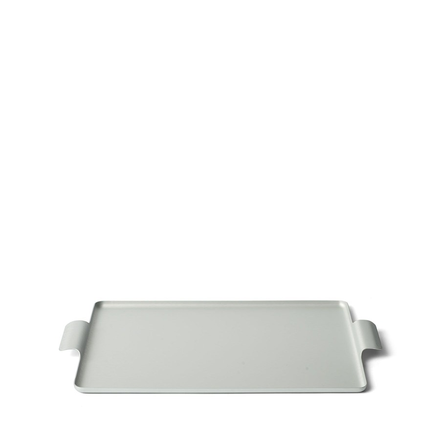 Online Heath Ceramics Pressed Tray In Silver 11 X 14.5