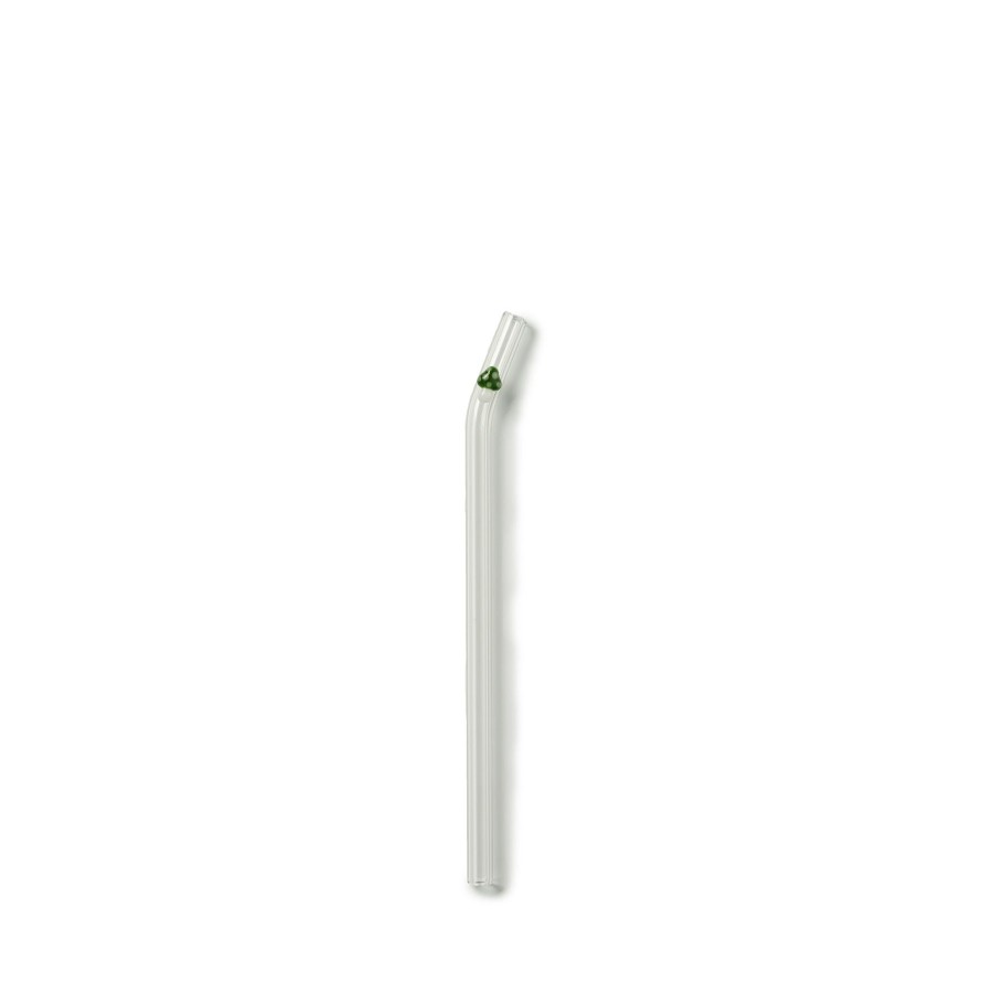 Best Heath Ceramics Green Mushroom Curved Straw