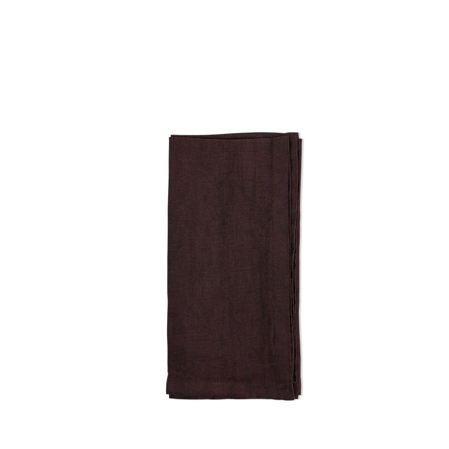 Online Heath Ceramics Tela Napkin In Plum Red (Set Of 4)