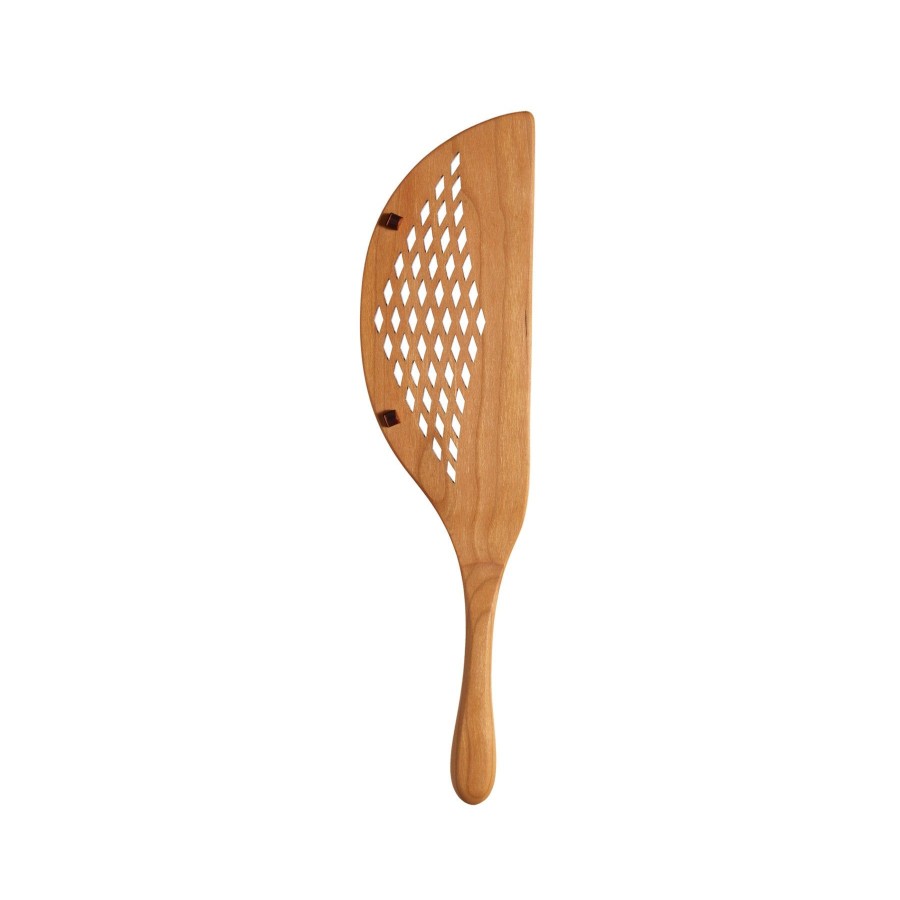 Hot Heath Ceramics Cherry Wood Pot Strainer