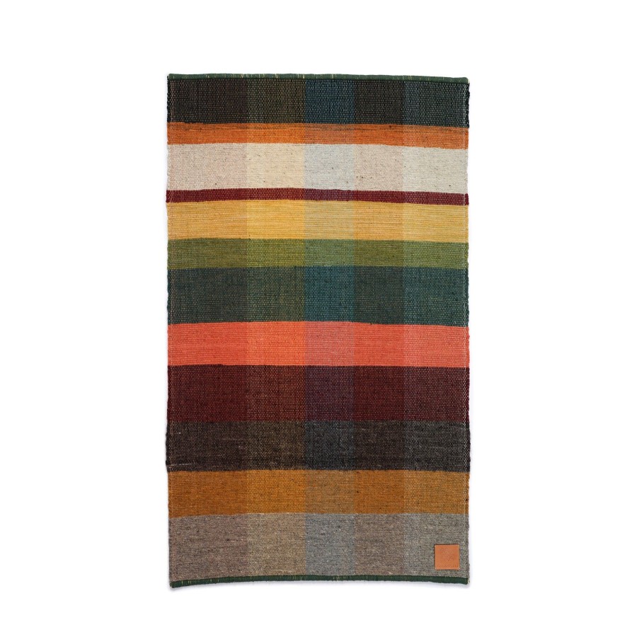 Hot Heath Ceramics Wool Remnant Hand Woven Rug 4