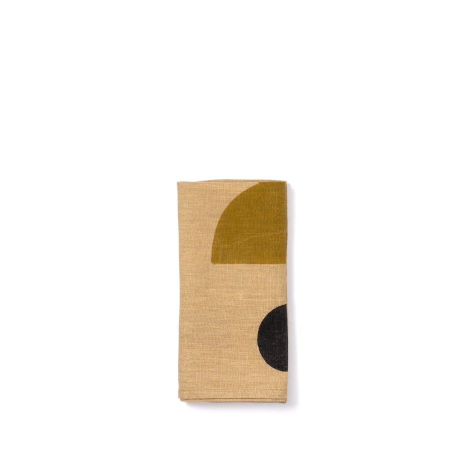 New Heath Ceramics Otto Napkin In Ochre