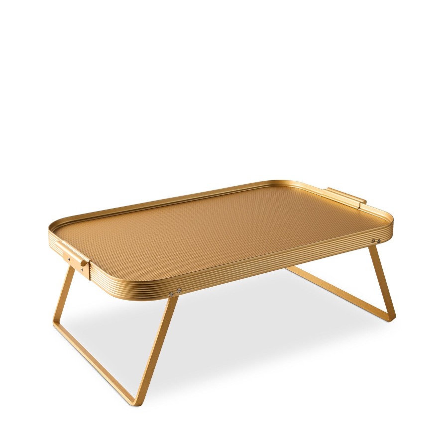 Hot Heath Ceramics Lap Tray In All Gold