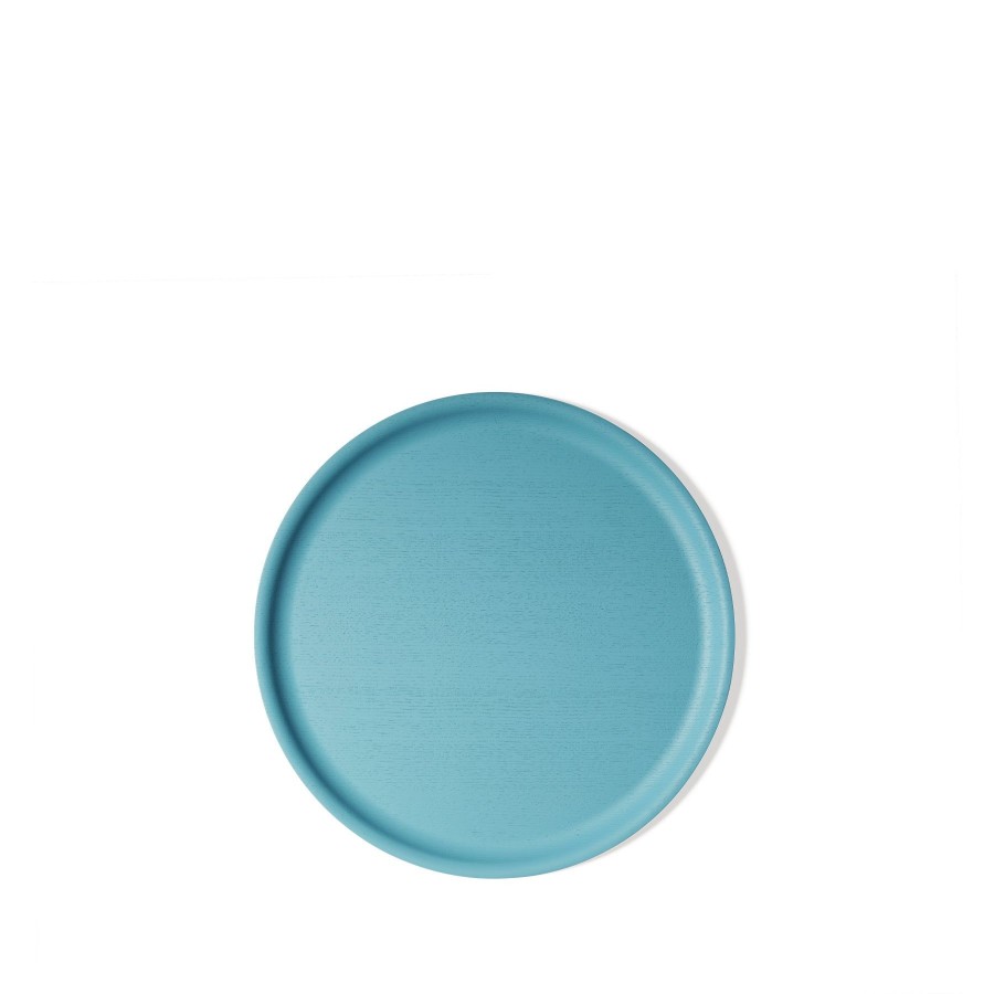 Best Heath Ceramics Small Round Tray In Foggy Blue