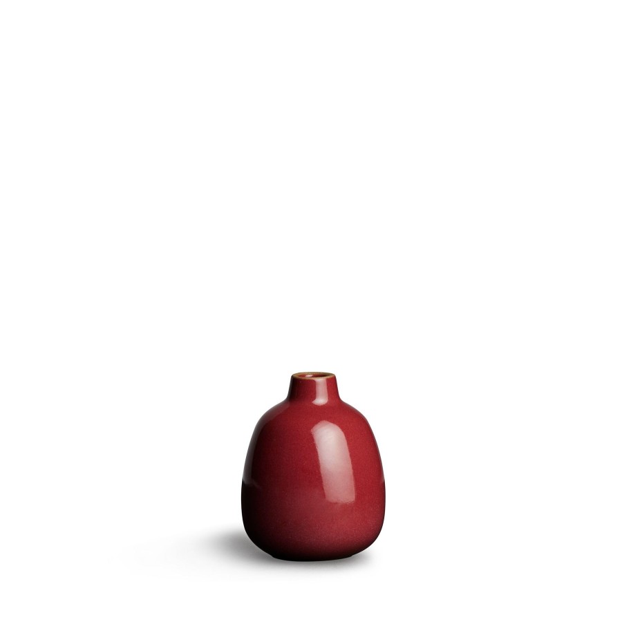 Wholesale Heath Ceramics Bud Vase In Red Plum