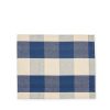 Wholesale Heath Ceramics Cotton Check Placemat In Navy Blue And Off-White