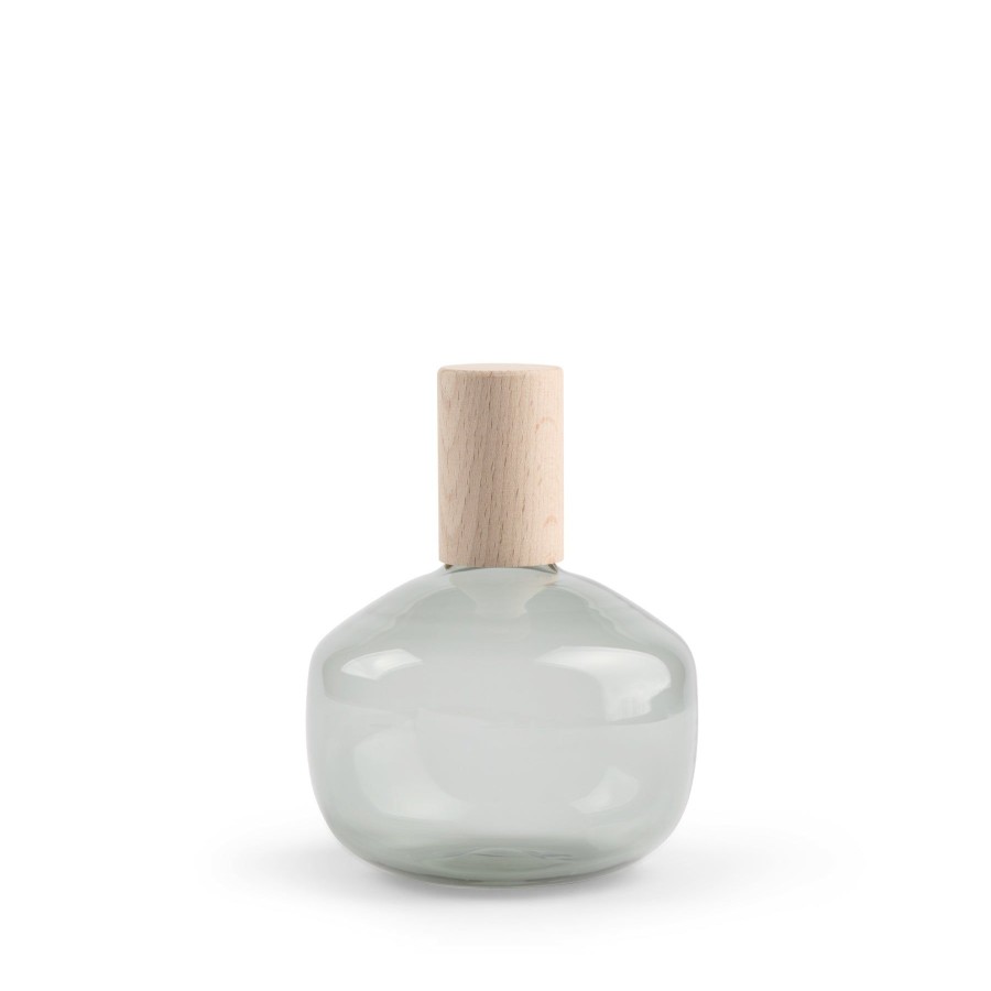 Hot Heath Ceramics Trulli Short Bottle In Fog Grey