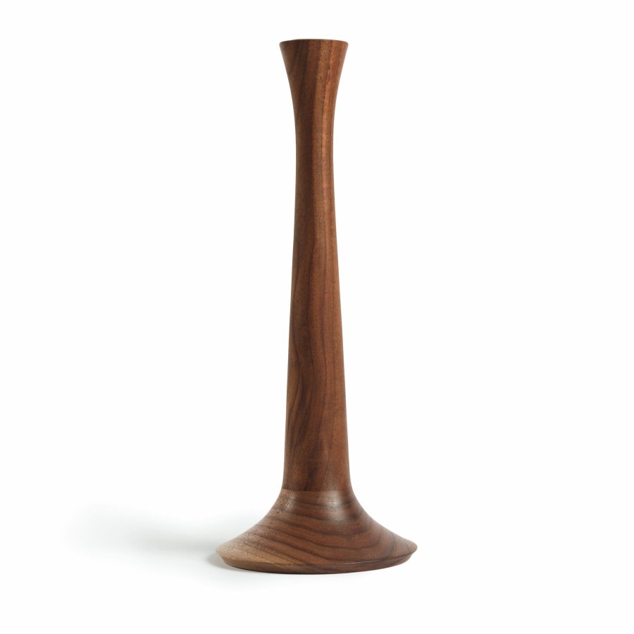 New Heath Ceramics Traditional Candle Stick Holder In Walnut