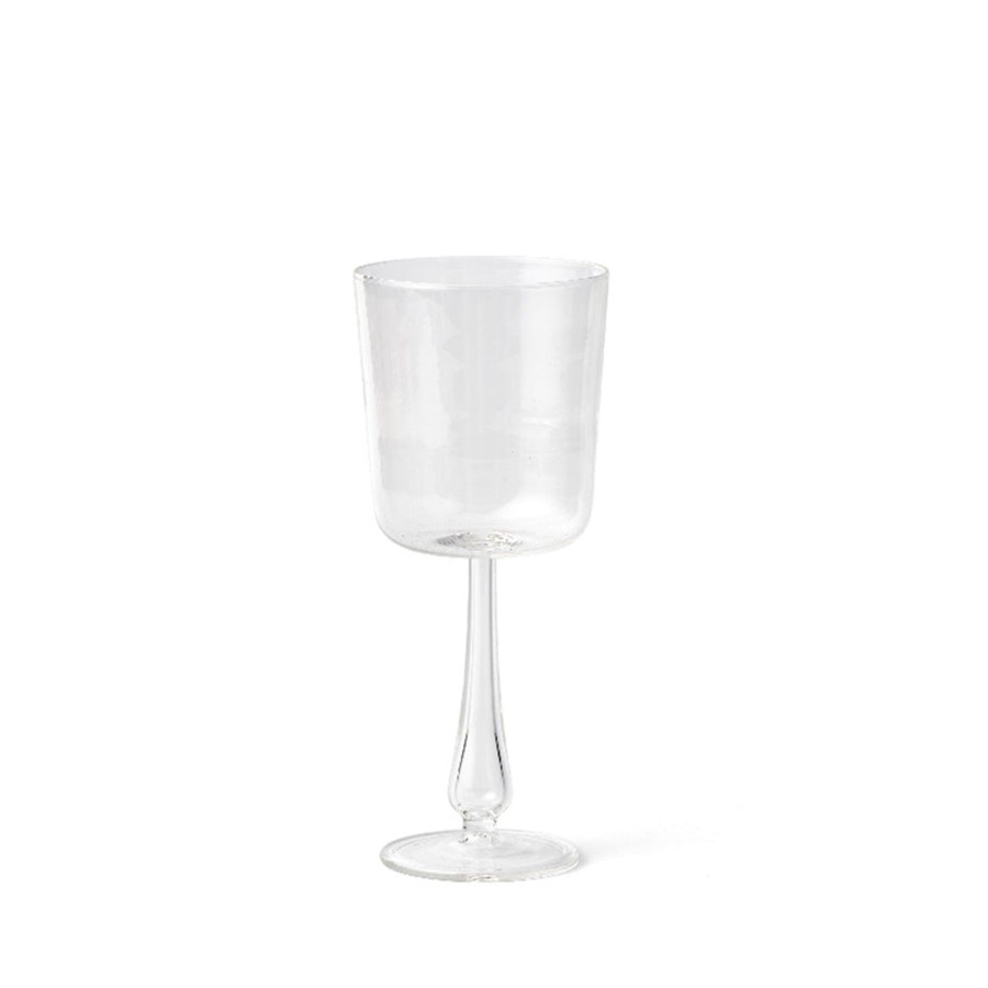 New Heath Ceramics Luisa Calice Stem Glass In Clear (Set Of 2)