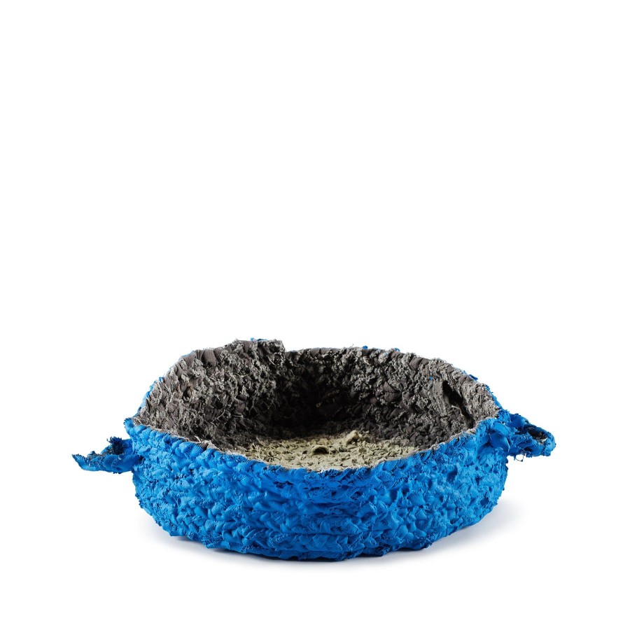 New Heath Ceramics Small Round Nesting Tray In Blue And Grey