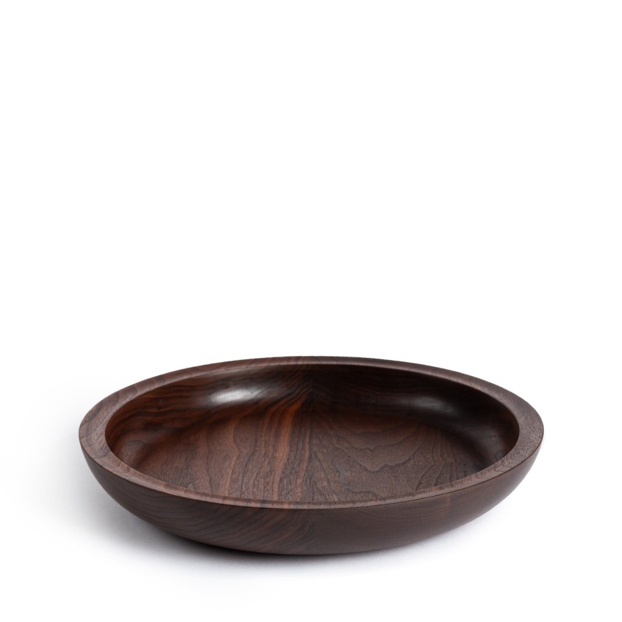 Wholesale Heath Ceramics Wooden Serving Bowl In Walnut