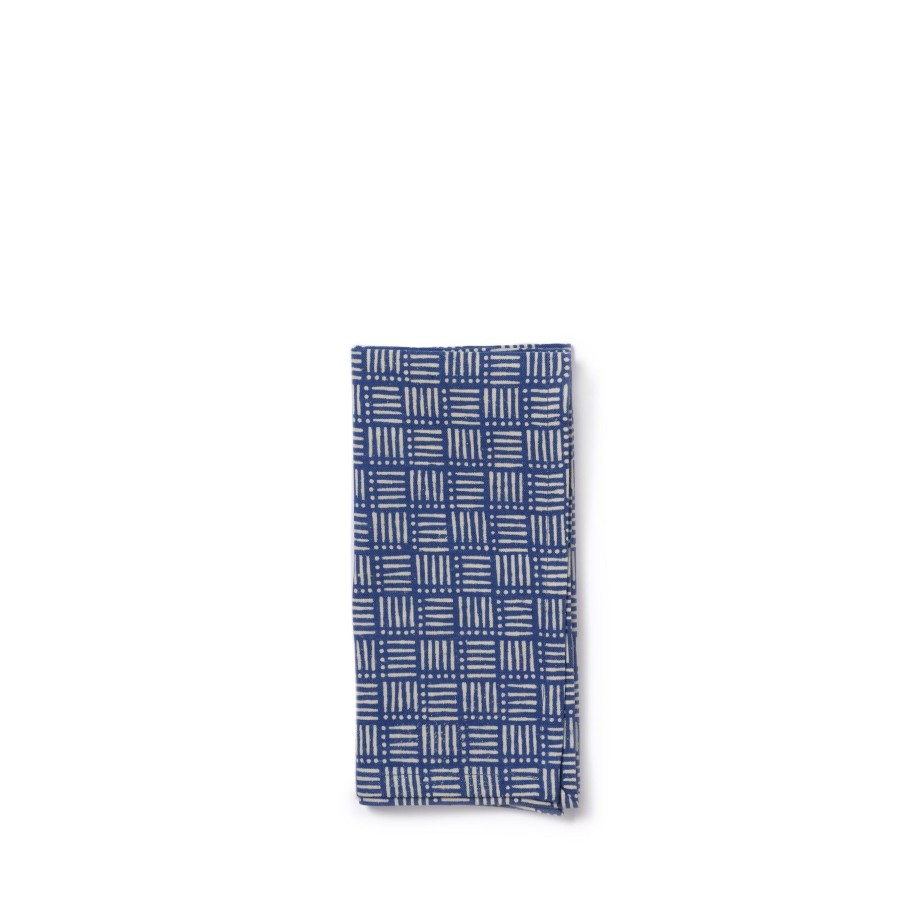 Online Heath Ceramics Hatch Napkin In Indigo