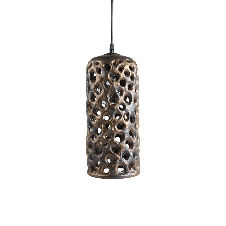 Best Heath Ceramics Large Cylinder Hanging Lantern In Bronze