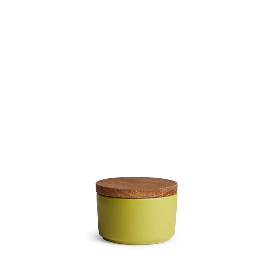 Online Heath Ceramics Mini Container With White Oak Lid In Avocado