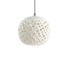 Hot Heath Ceramics 14" Ceramic Hanging Lantern In White