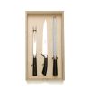 Hot Heath Ceramics Carving Knife Set With Black Handle