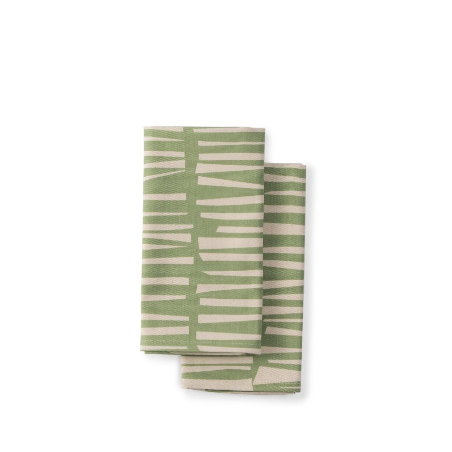 New Heath Ceramics Woodpile Napkin In Spruce (Set Of 2)