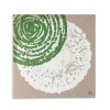 Clearance Heath Ceramics Vintage Tile Stretched Canvas Print In Evergreen And White