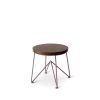 Hot Heath Ceramics Walnut Stool With Mauve Base