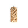 Hot Heath Ceramics Large Cylinder Hanging Lantern In Tan