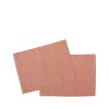 Hot Heath Ceramics Rutig Strandrag Placemats In Brick Red (Set Of 2)