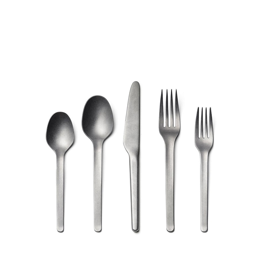 Best Heath Ceramics Muir Flatware In Tumbled (5 Piece Setting)