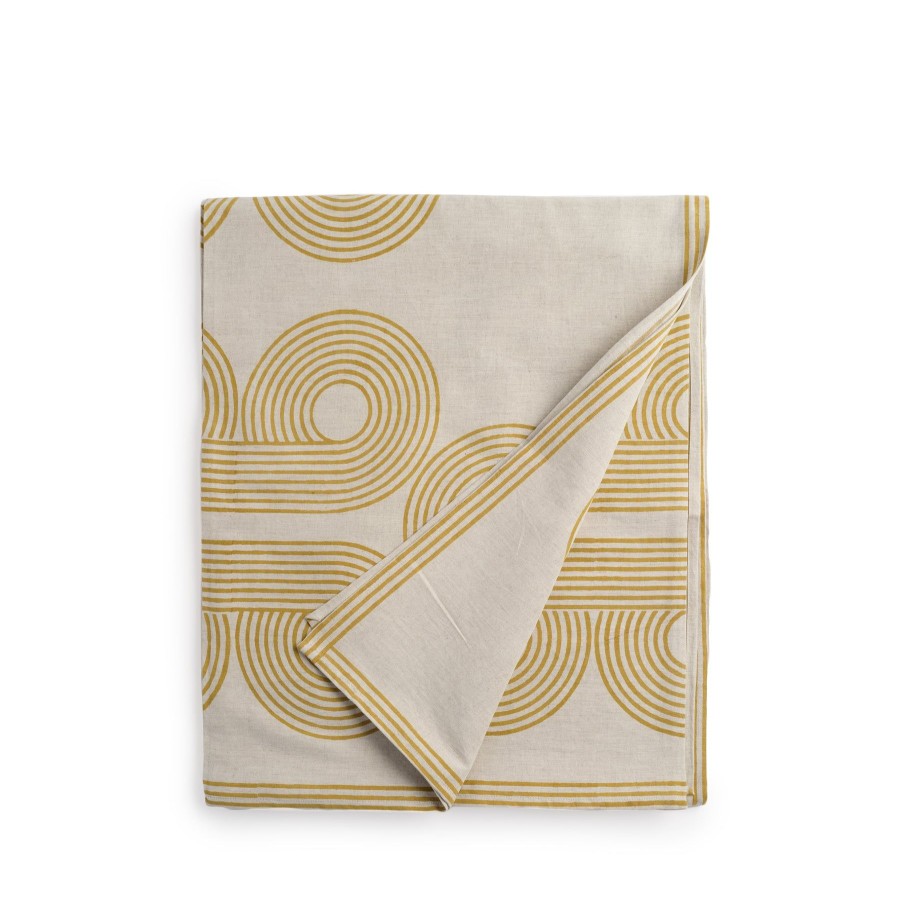 Clearance Heath Ceramics Poiret Tablecloth In Ochre