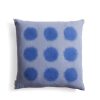 New Heath Ceramics Hand-Painted Linen Pillow In Ultramarine