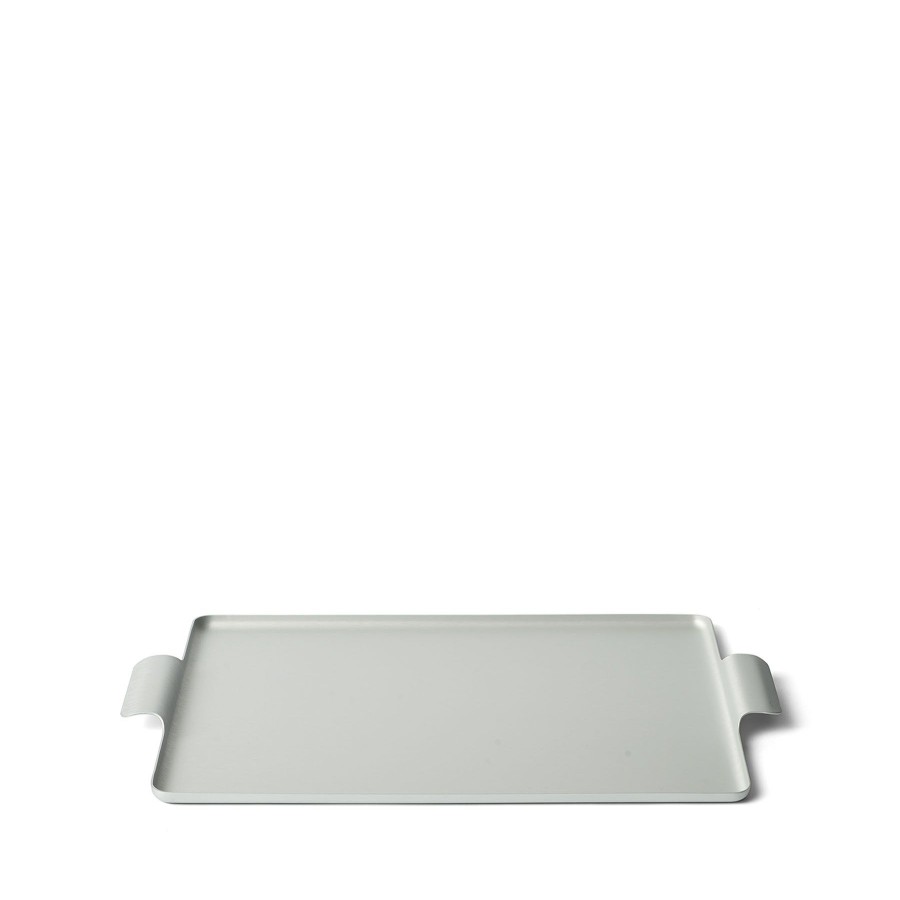 Best Heath Ceramics Pressed Tray In Silver 11 X 14.5