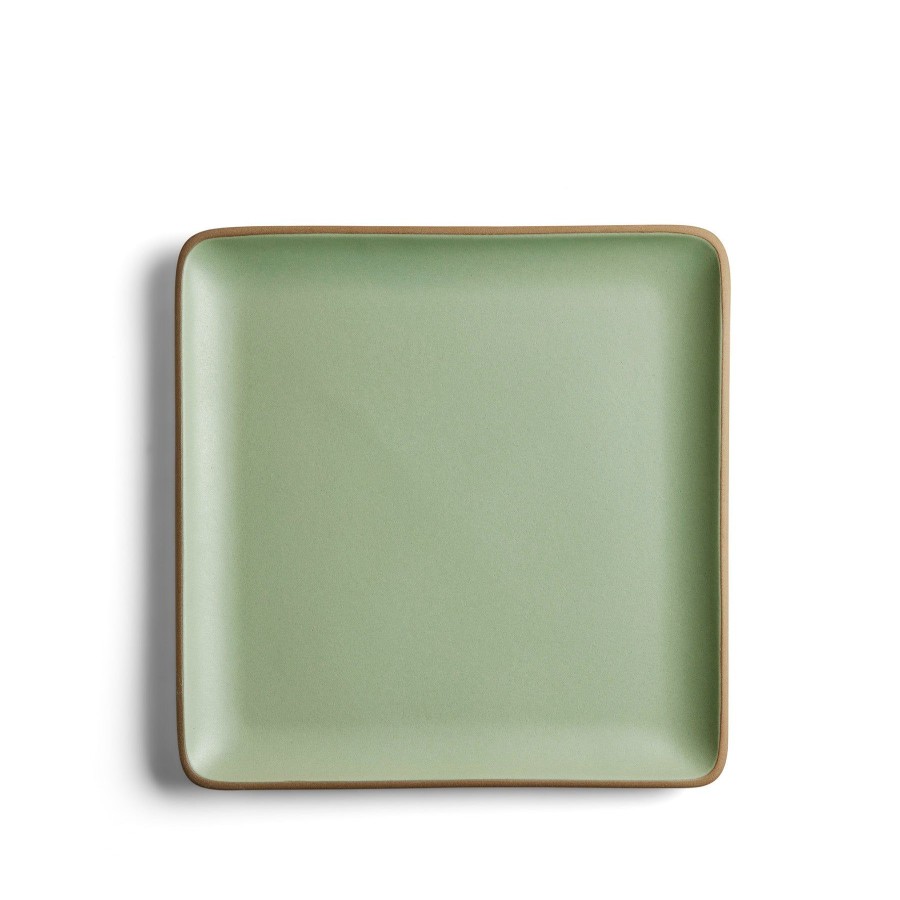 Wholesale Heath Ceramics 12X12 Plaza Serving Platter In Myrtle Green