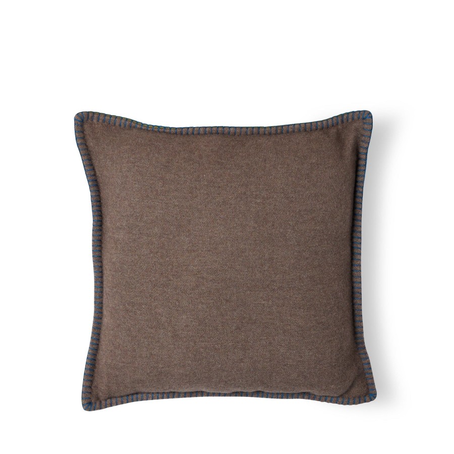 Wholesale Heath Ceramics Doppio Double Sided Pillow In Moro Brown/Citrine Green