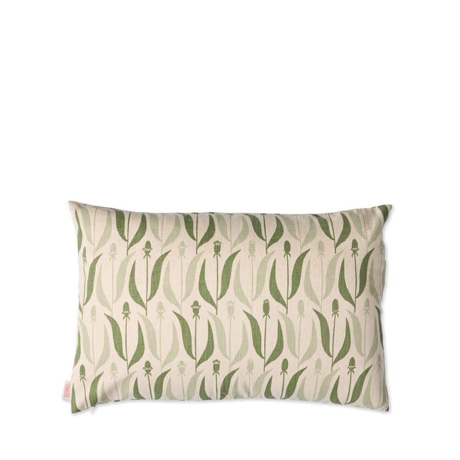 New Heath Ceramics Flower Ring Pillow In Jade And Spruce