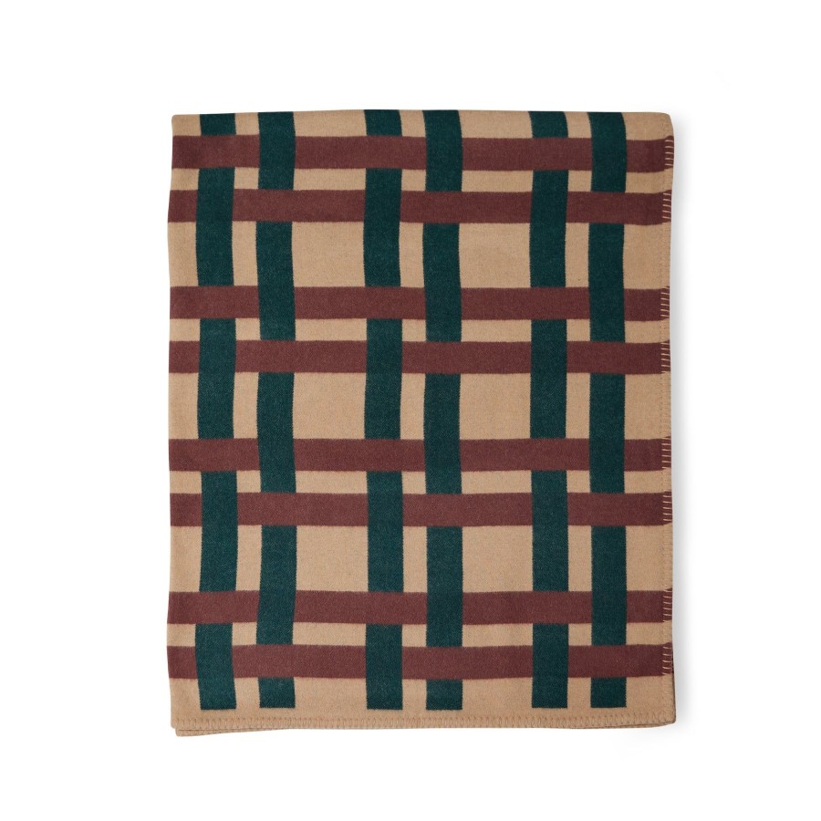 Best Heath Ceramics Rete Jacquard Blanket In Sienna Tan