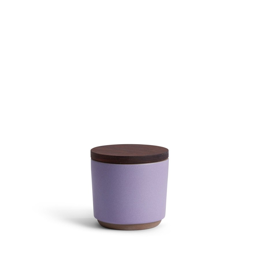 Best Heath Ceramics Container With Walnut Lid In Dusk