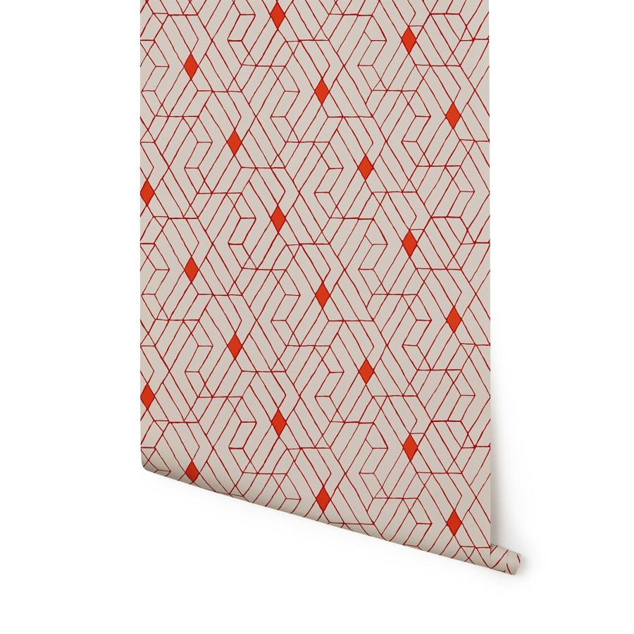 Clearance Heath Ceramics Wallpaper In Cayenne Quilt