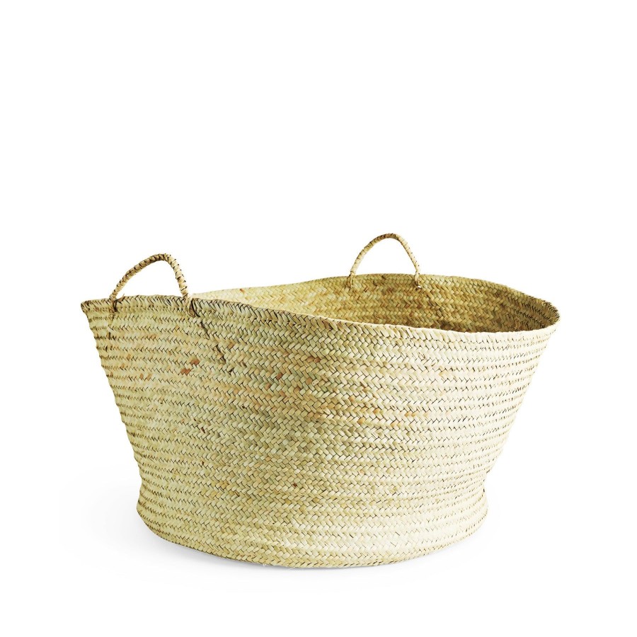 Hot Heath Ceramics Extra-Large Kikapu Palm Basket