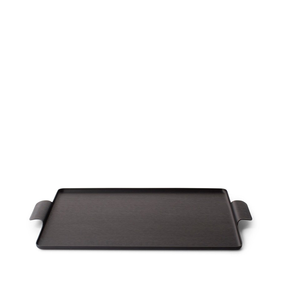 Wholesale Heath Ceramics Pressed Tray In Black 11 X 14.5