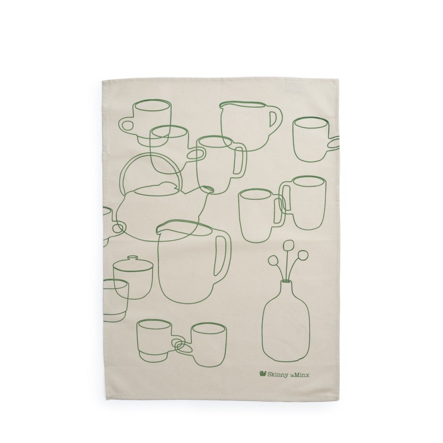 Online Heath Ceramics 75Th Anniversary Tea Towel In Sage